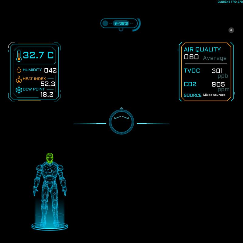 MIRAGE HUD — environment layout